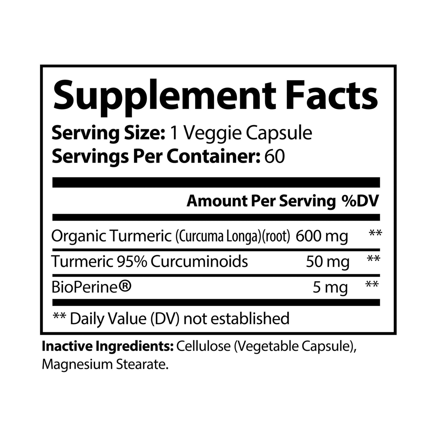 Turmeric with BioPerine (60 Capsules)