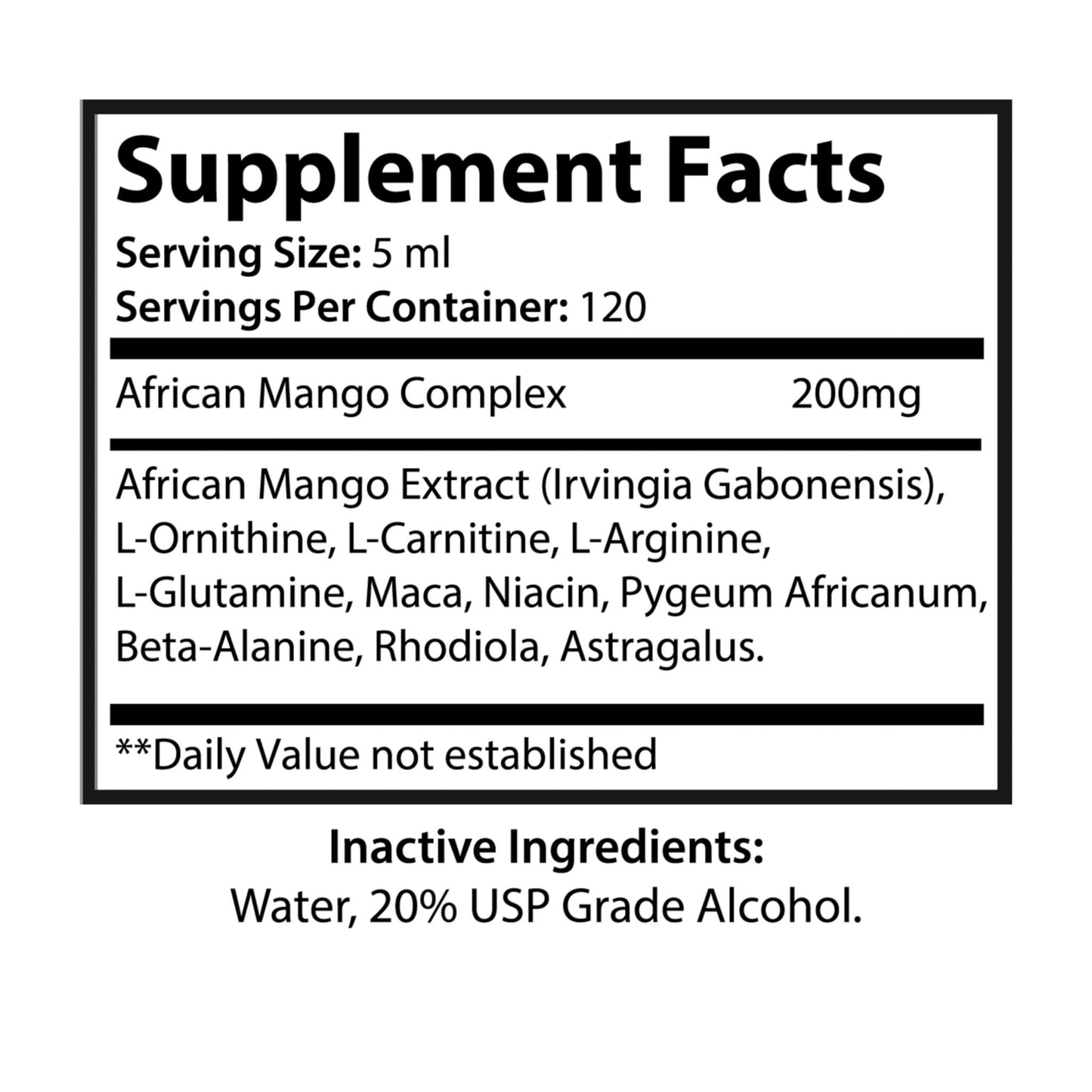 African Mango Drops (60ml, 2fl.oz)